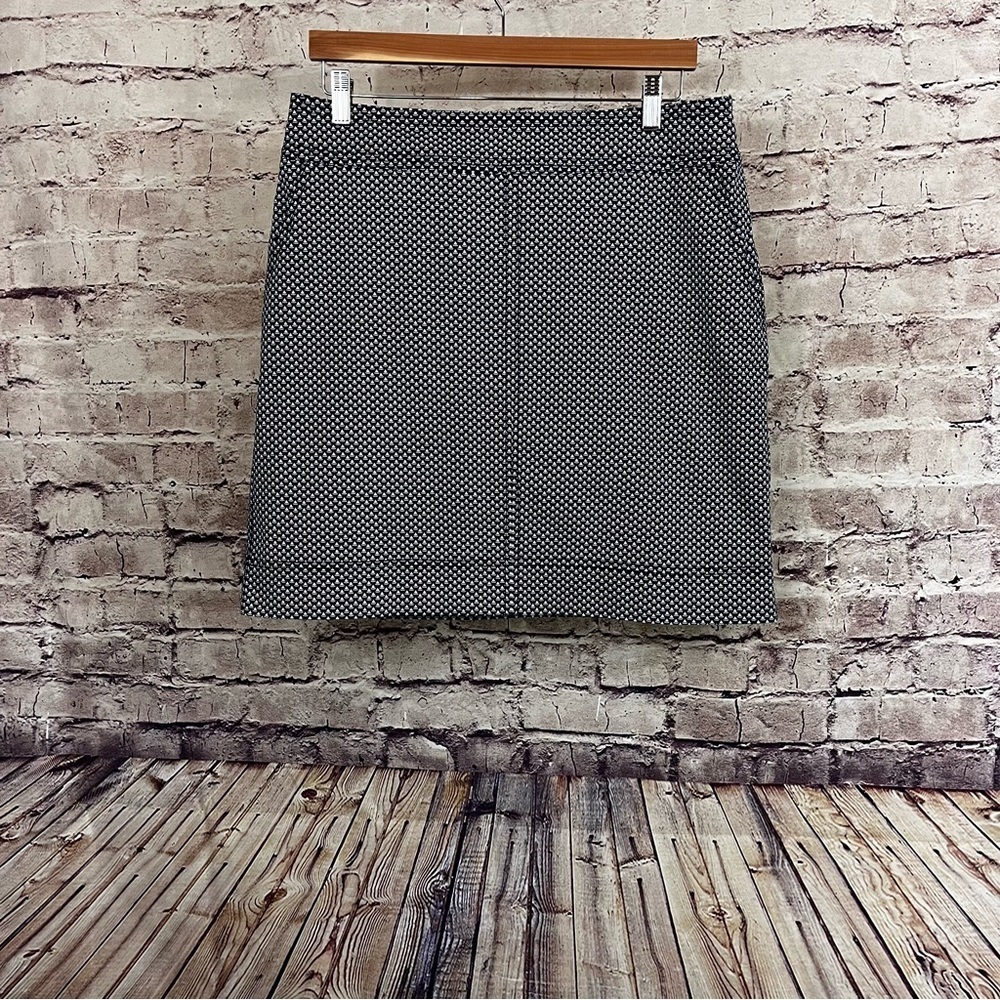 Talbots Navy Sailboat Print Pencil Skirt